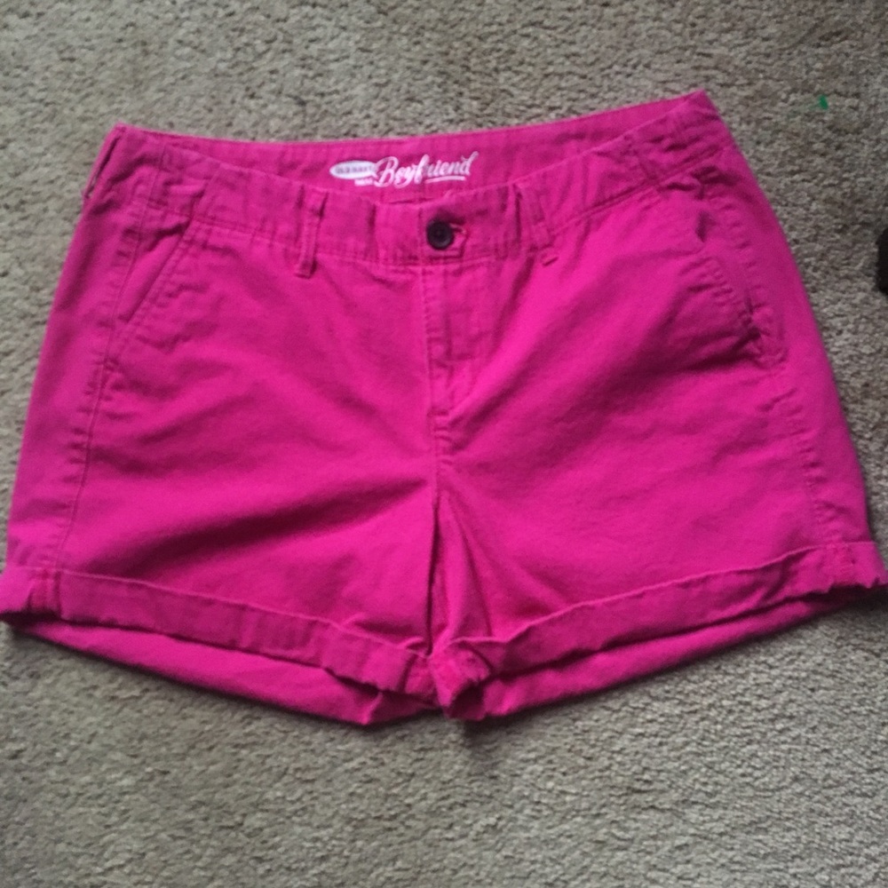 Hot Pink Boyfriend Shorts